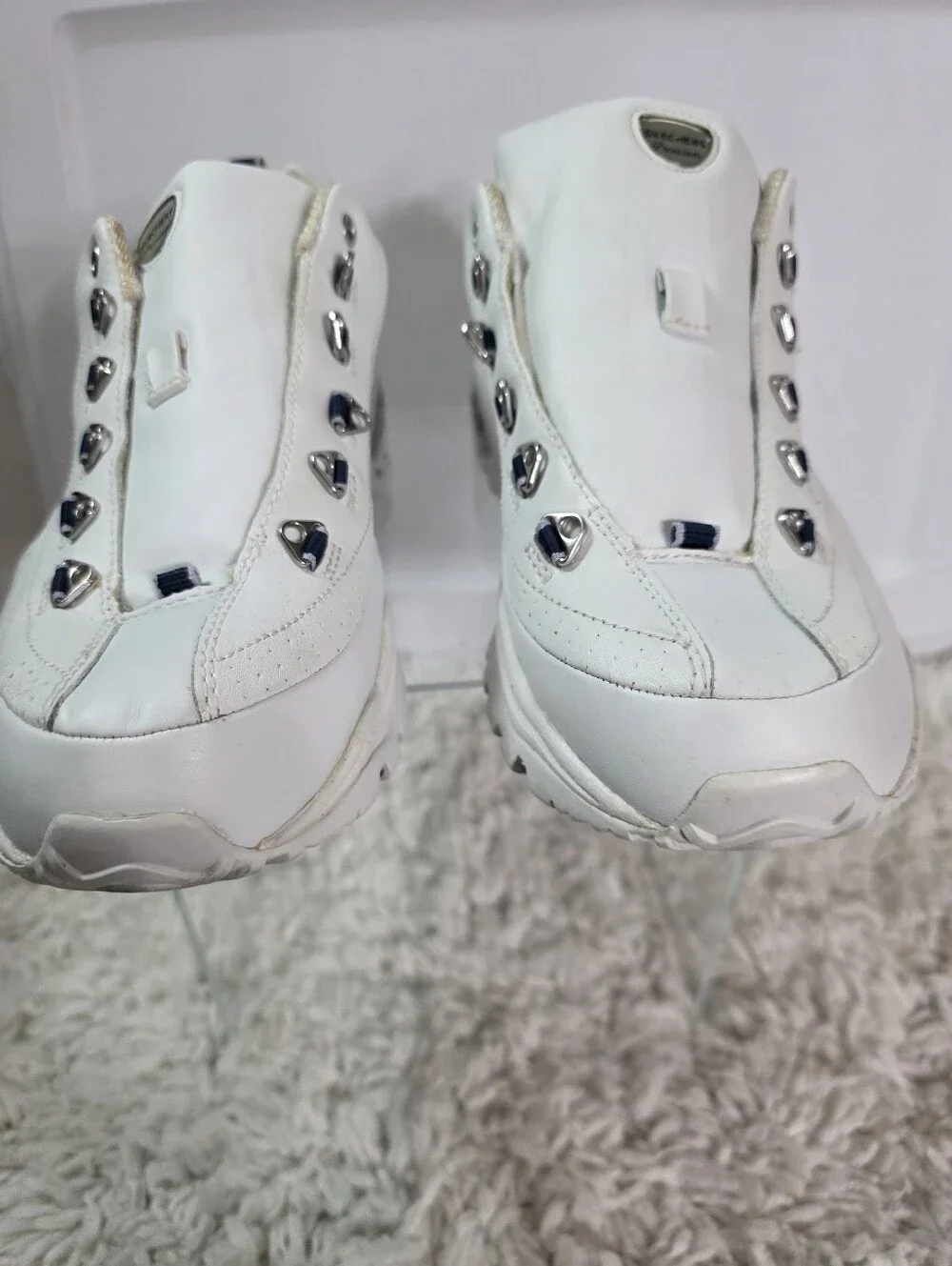 Skechers S Sport Off White Platform Chunky Sneaker, Size:10